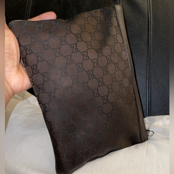 Gucci GG Canvas Clutch Bag 339556 Brown - Picture 3 of 15